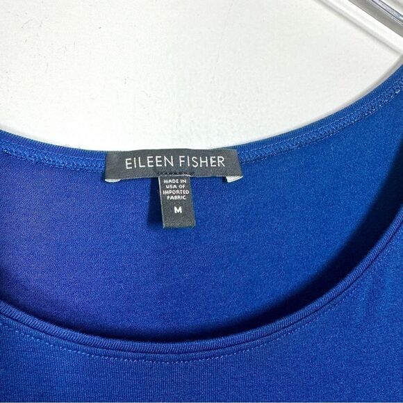 Eileen Fisher Women’s Size Medium Royal Blue Tank Top Rayon Lycra Blend - Picture 3 of 7